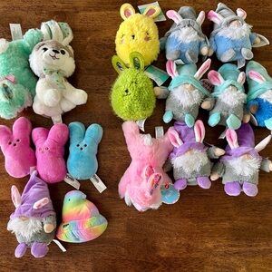 NEW! Lot(17) of Small Easter & Spring Plush/Stuffed Animals (Great for Baskets &